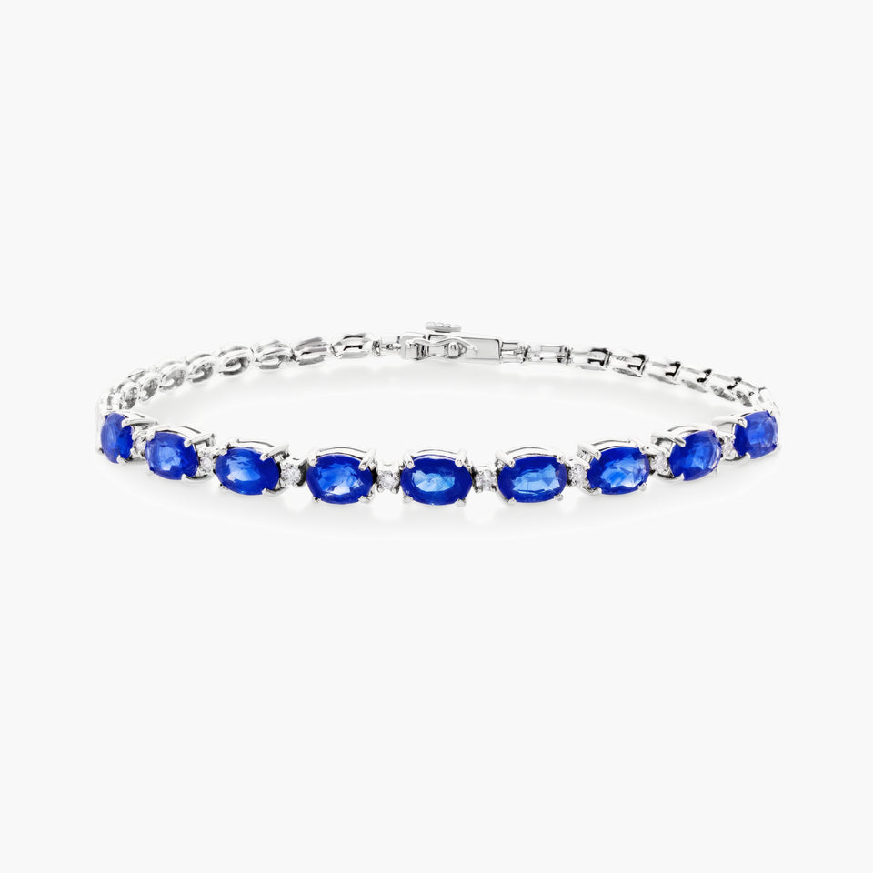 Sapphire and diamond bracelet