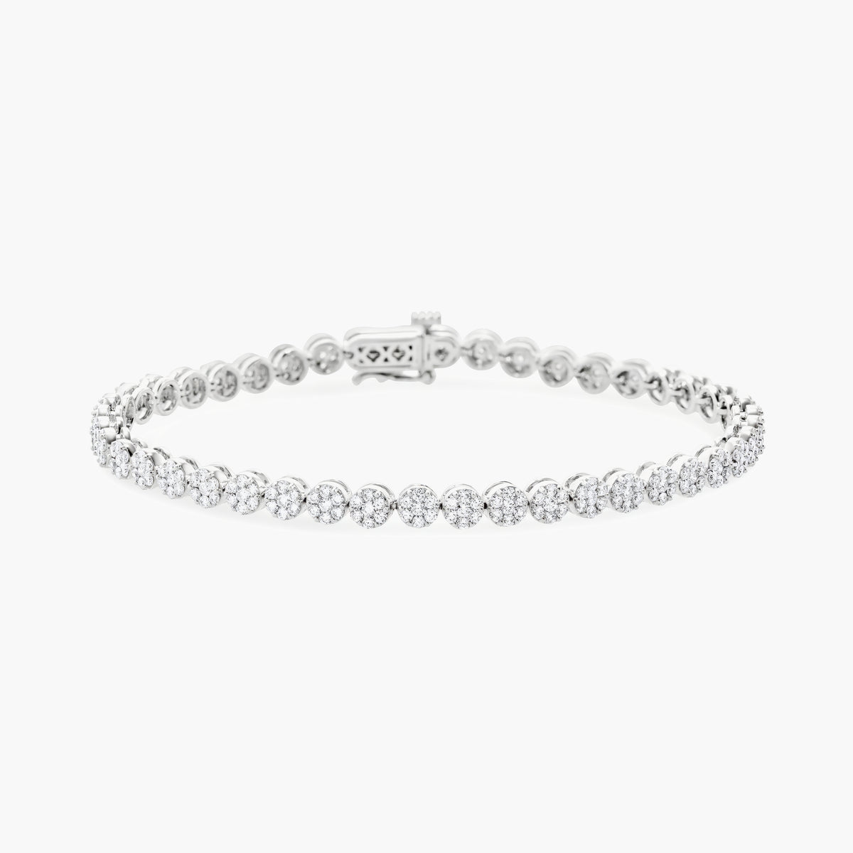 Diamond flower bracelet