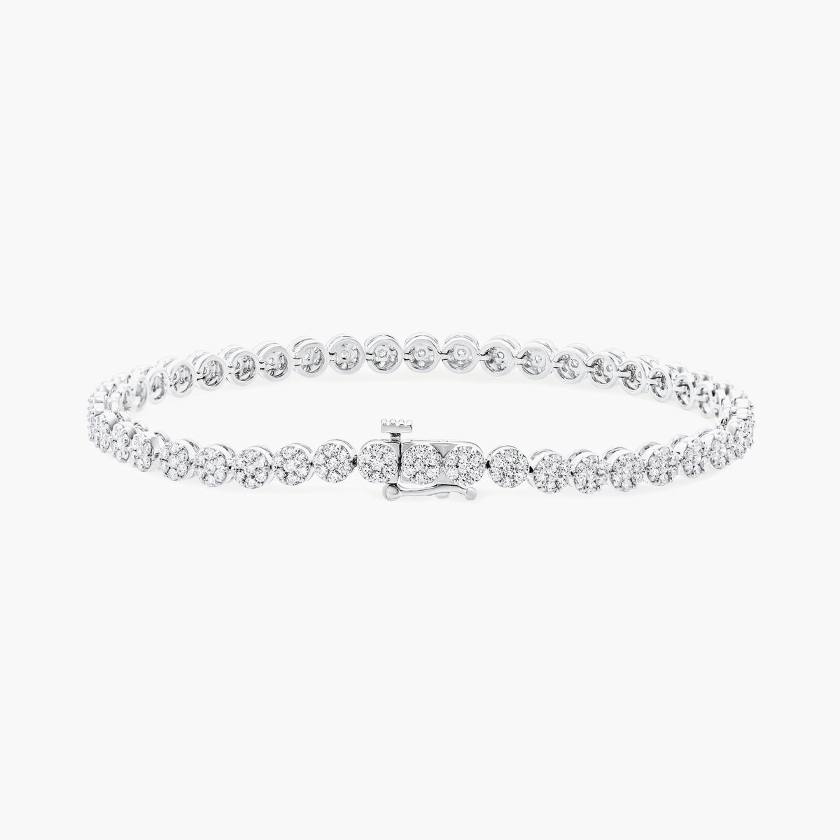 Diamond flower bracelet