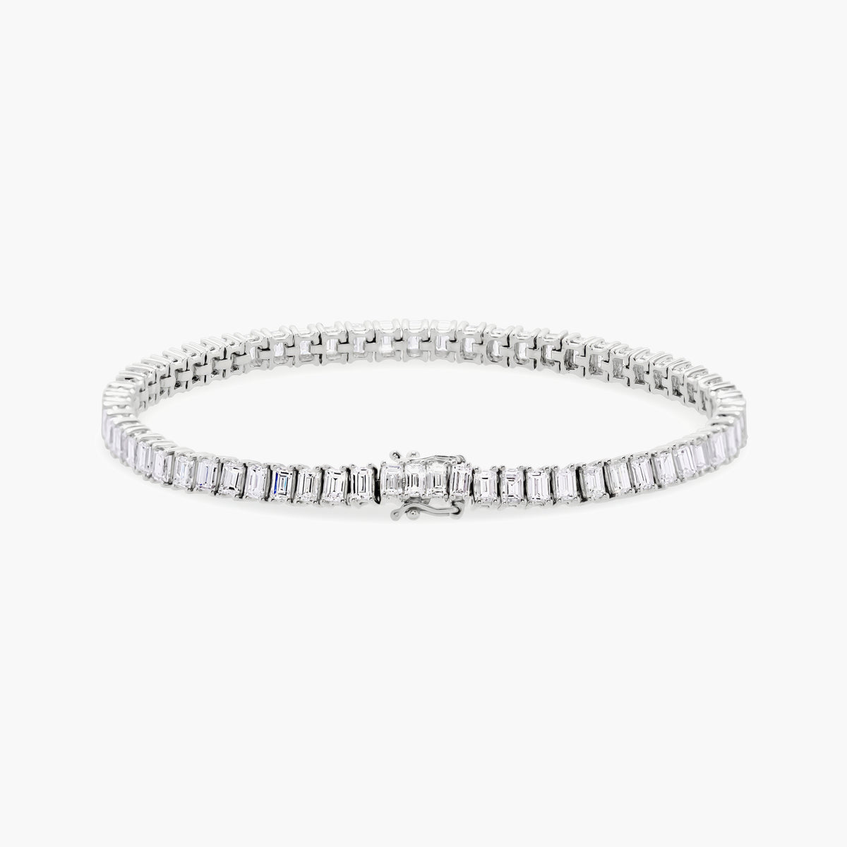 Baguette diamond tennis bracelet