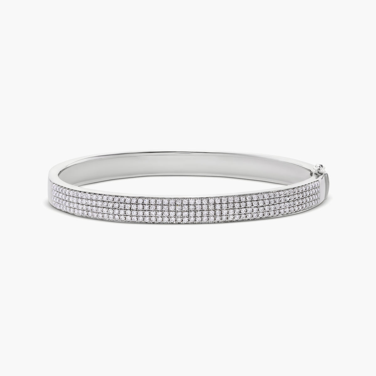 Pavé Diamond Oval Bangle
