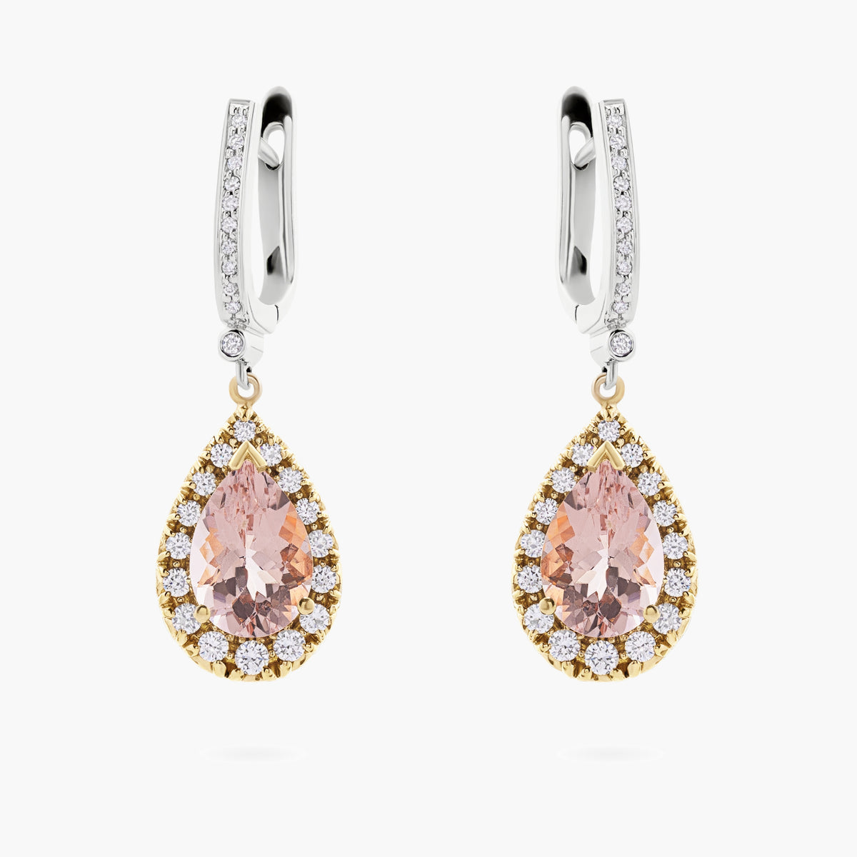 Morganite Drop Earrings