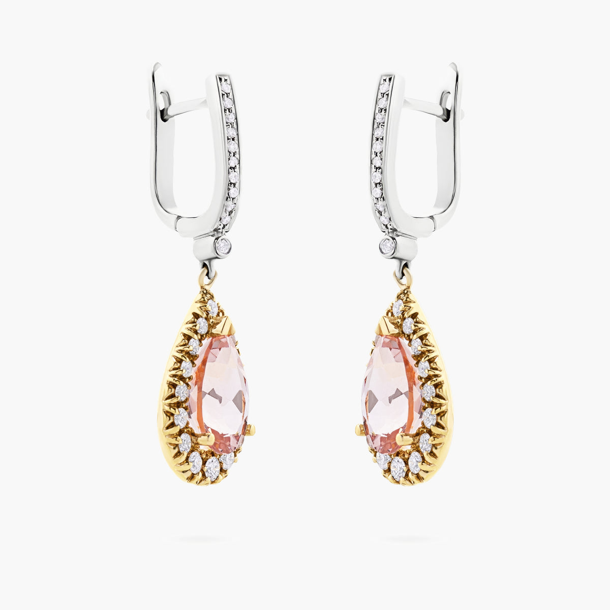 Morganite Drop Earrings