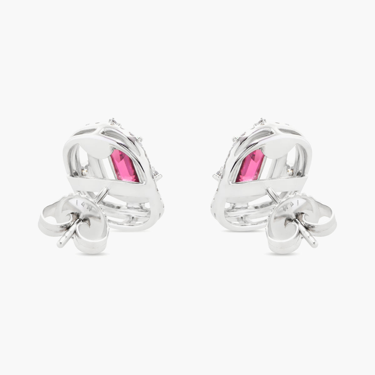 Emerald and diamond earrings