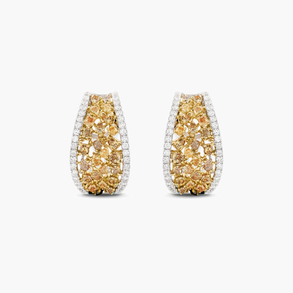 Canary Yellow Diamond Earrings