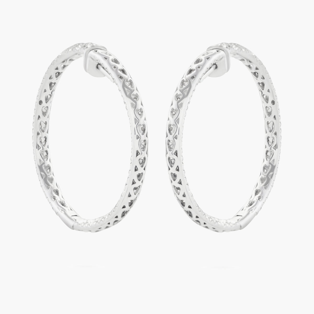 Inside/outside Pave hoops
