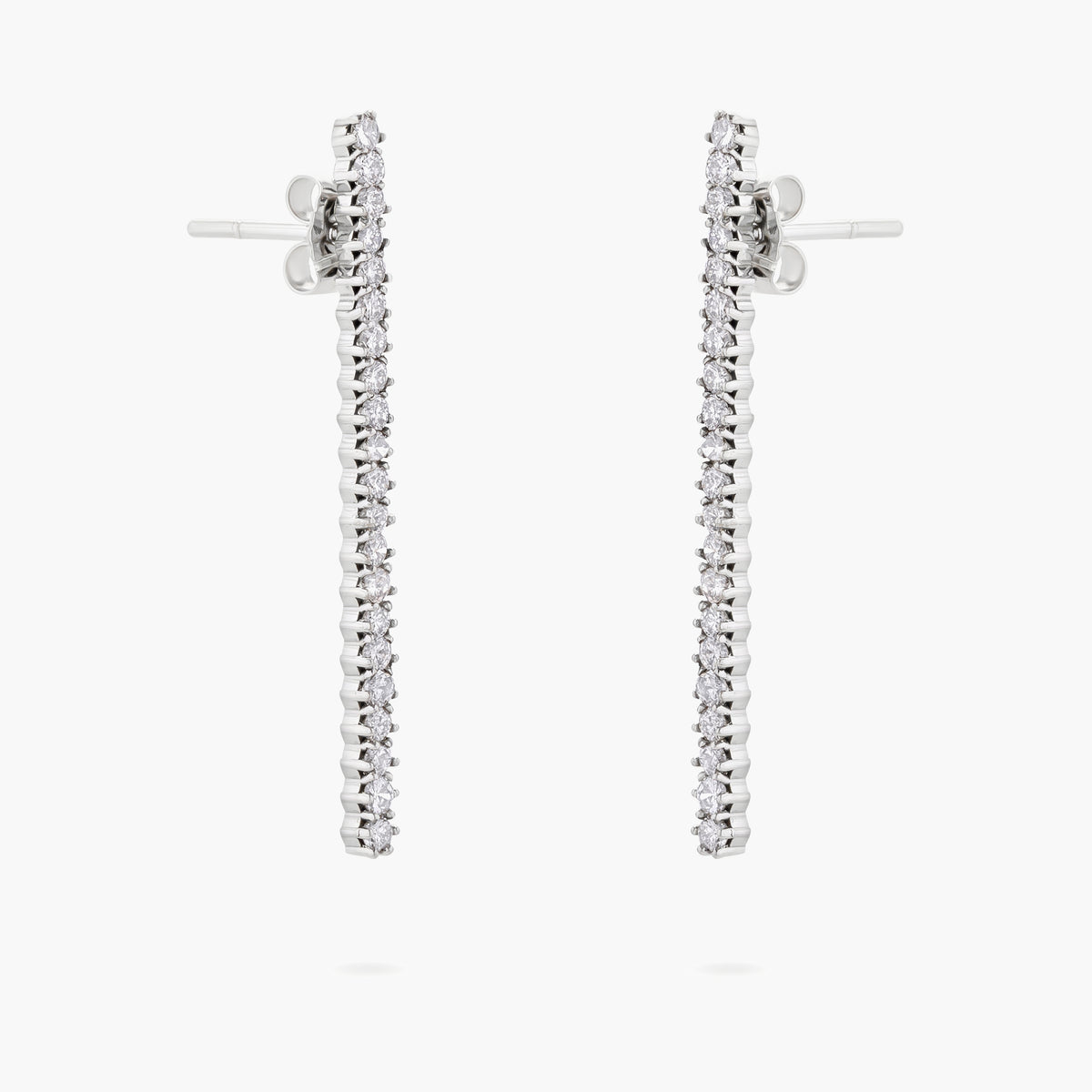 Diamond stick earrings