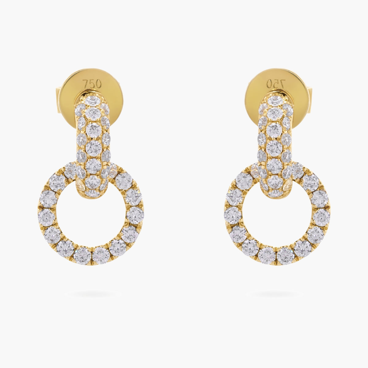 Diamond Pave set earrings