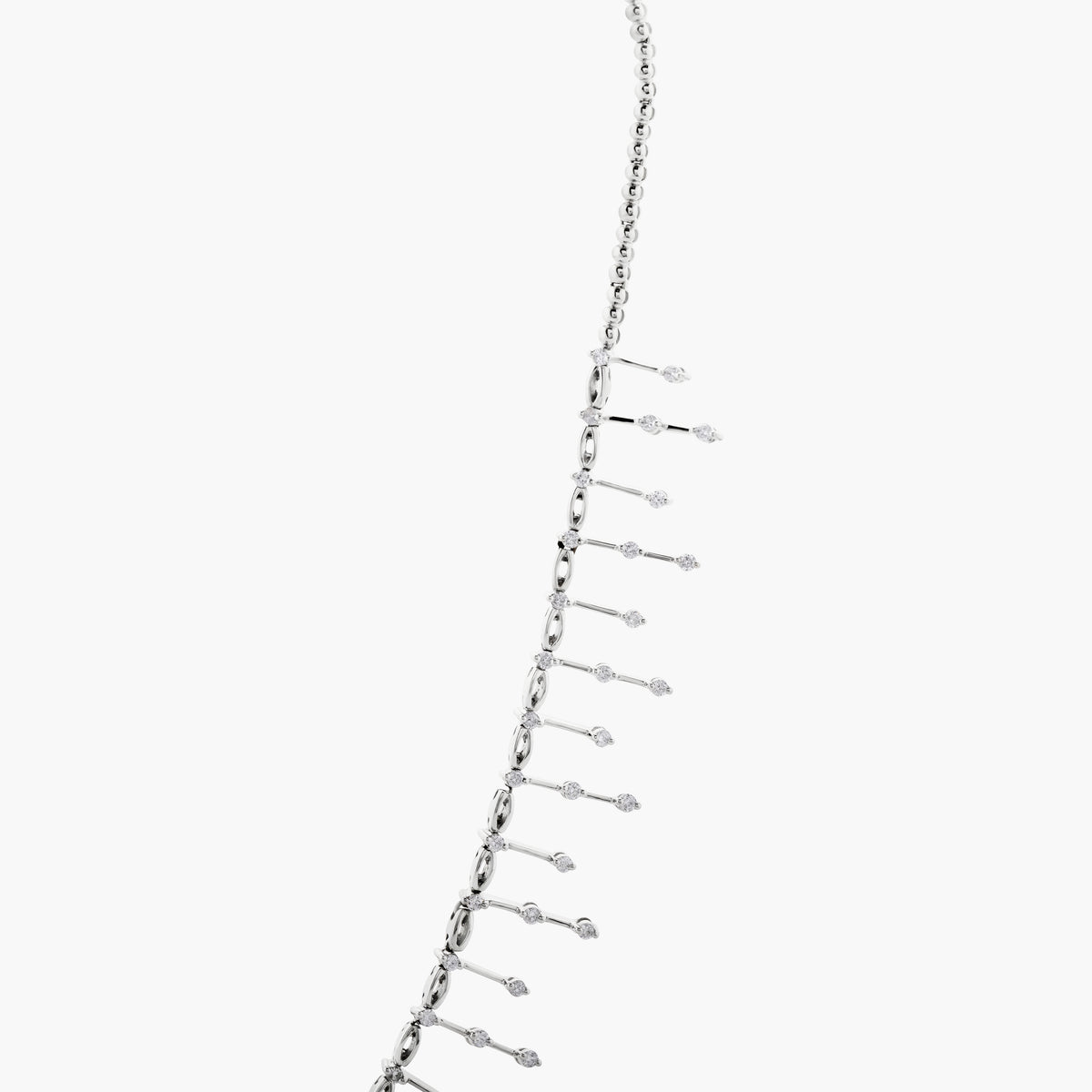 Fancy diamond necklace