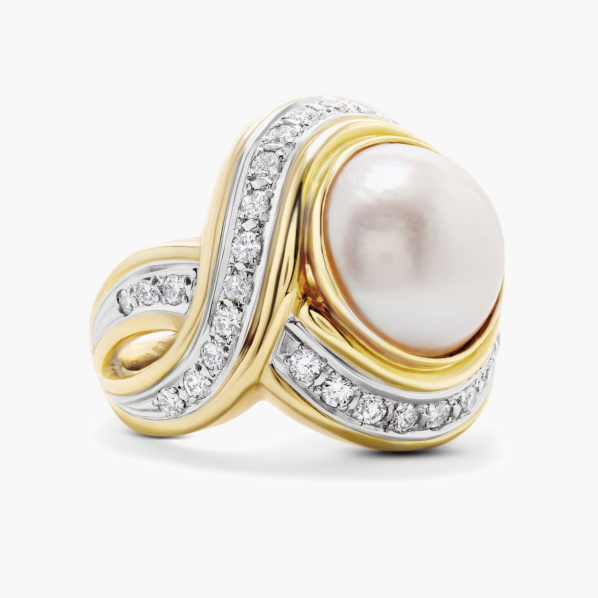 Mabe pearl ring
