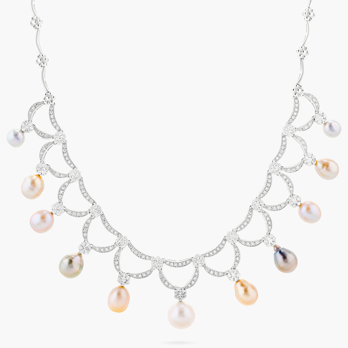Diamond Pearl necklace