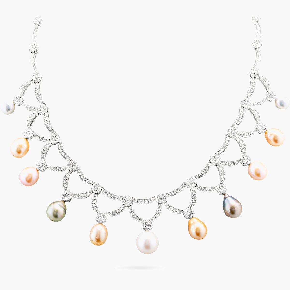 Diamond Pearl necklace