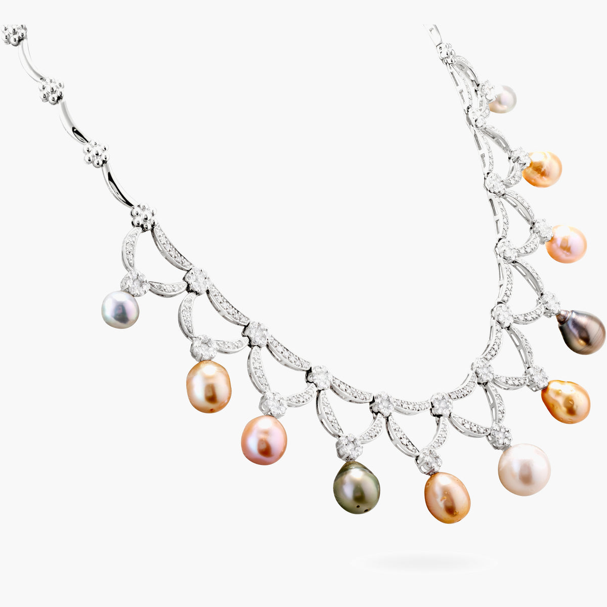 Diamond Pearl necklace