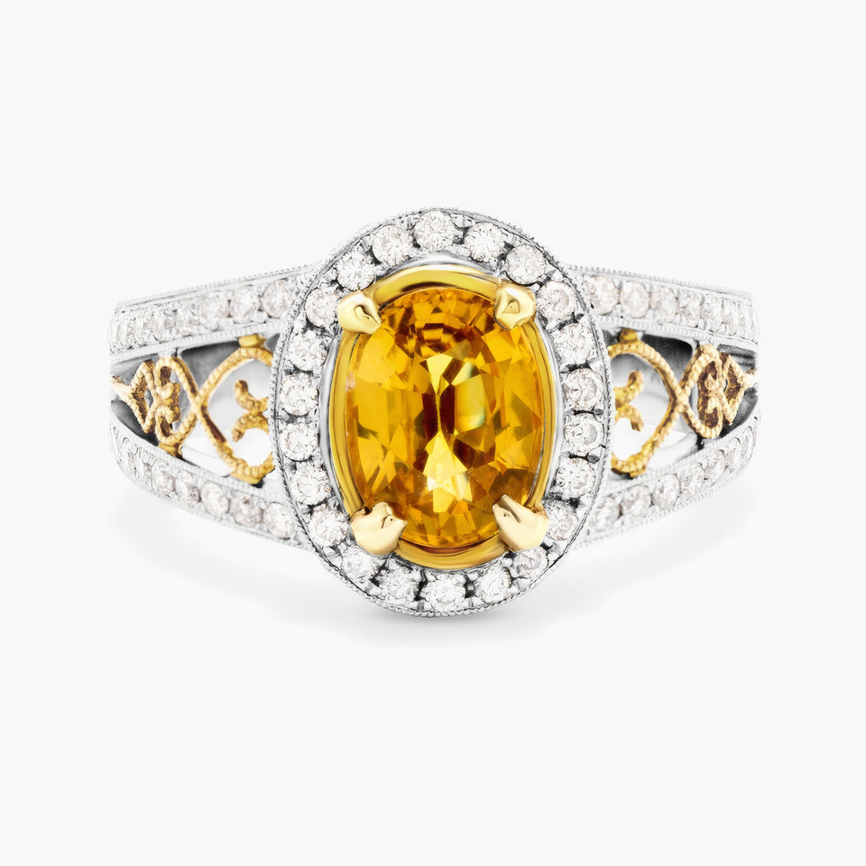 2 Tone Oval ring mount