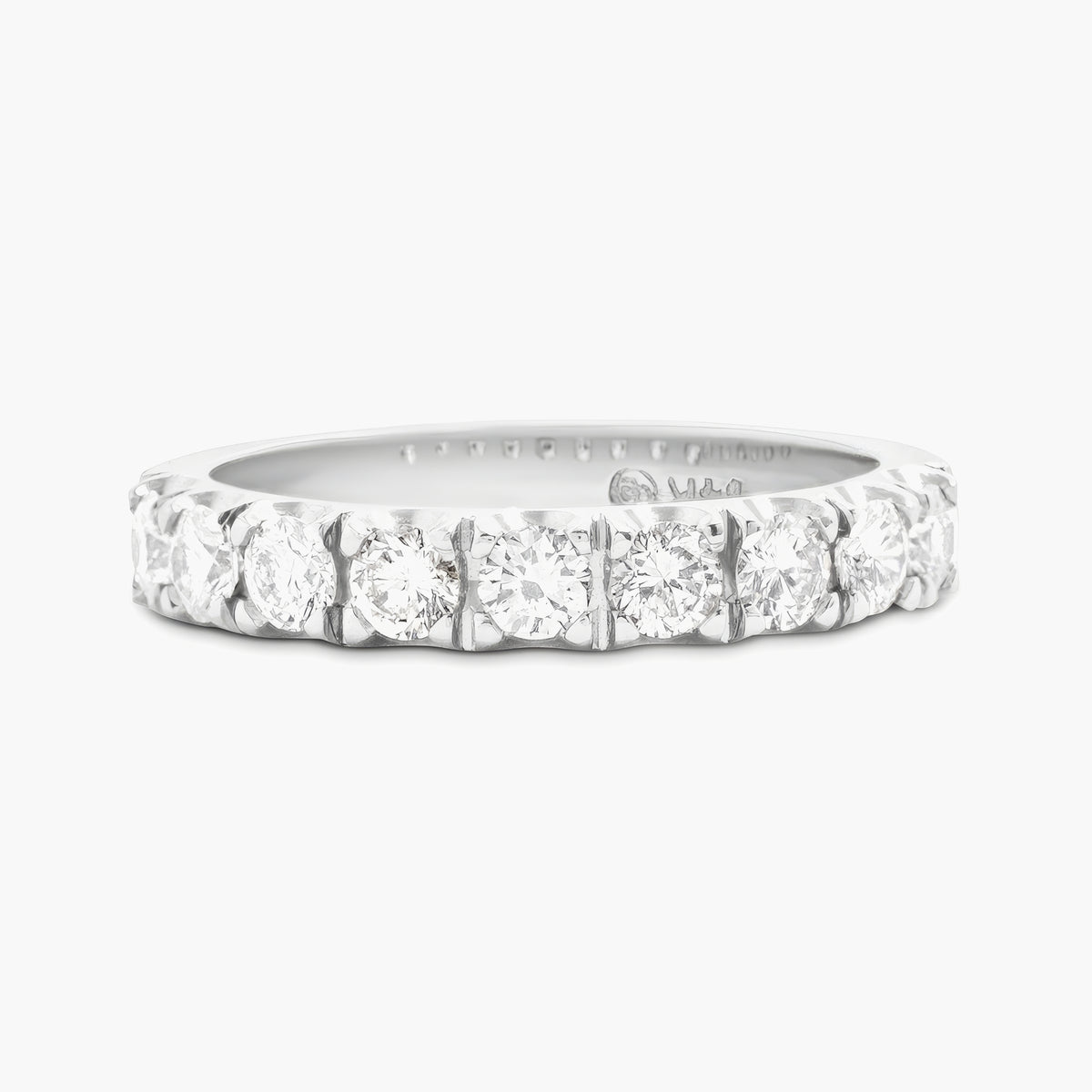 Diamond half eternity band
