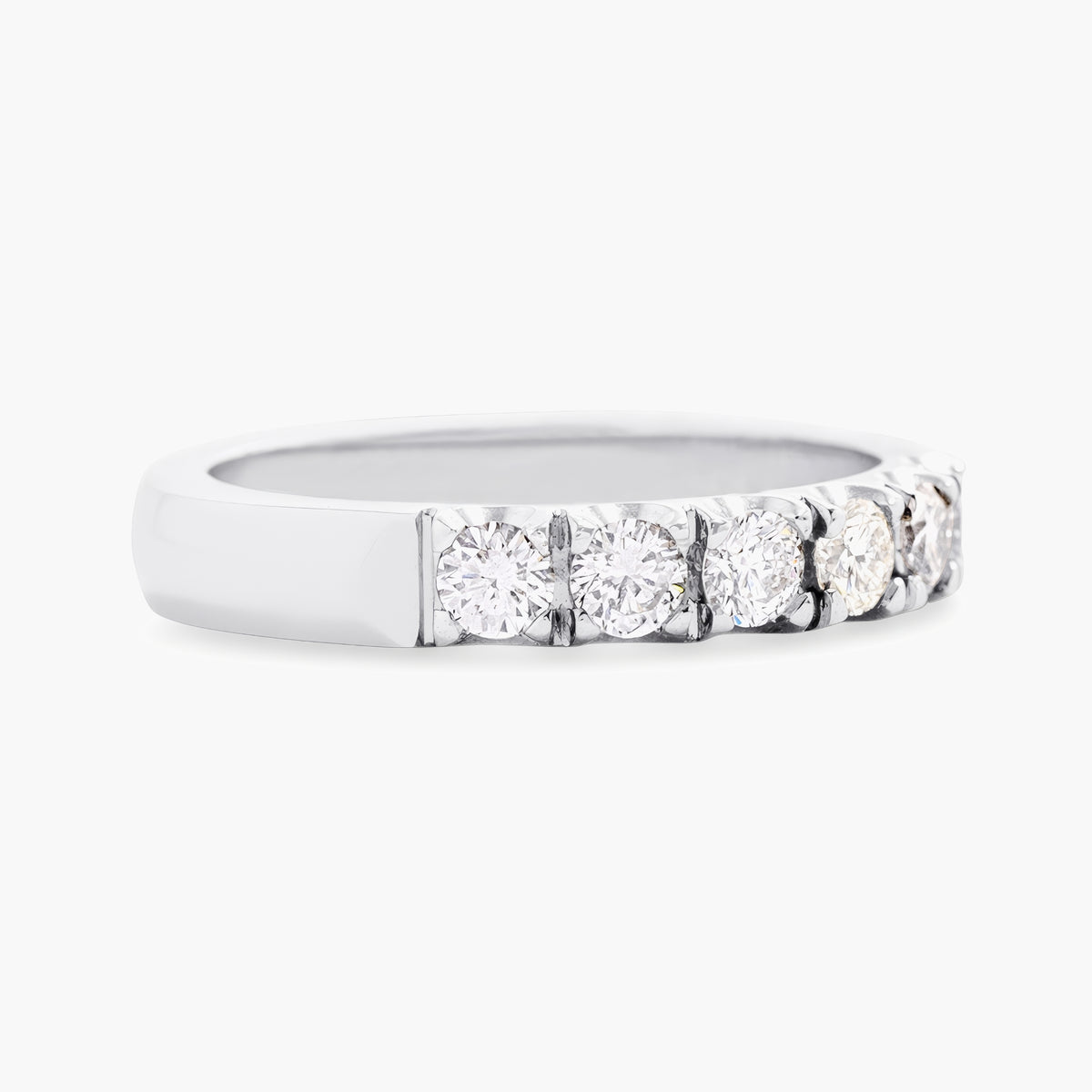 Diamond half eternity band