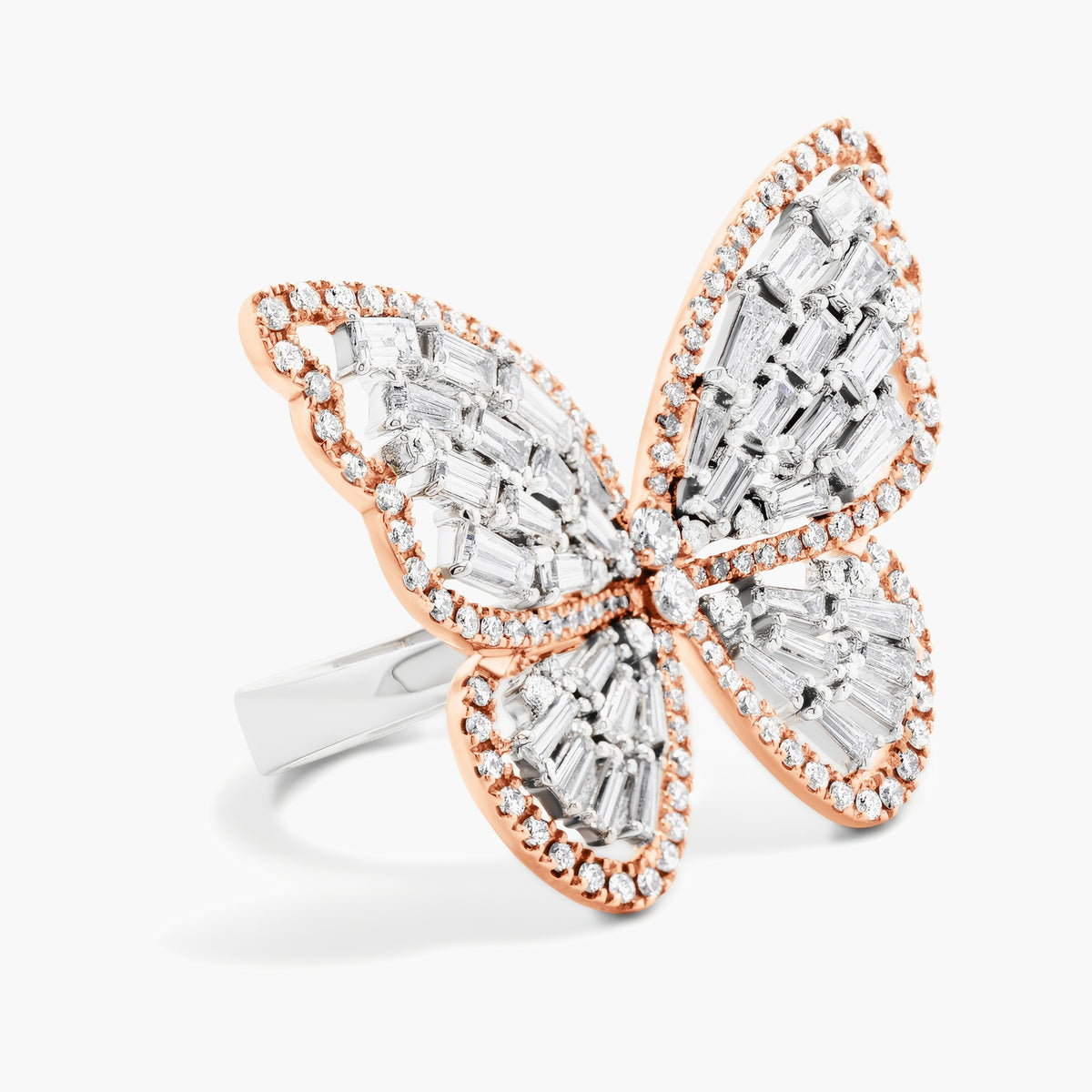 Diamond Butterfly Ring