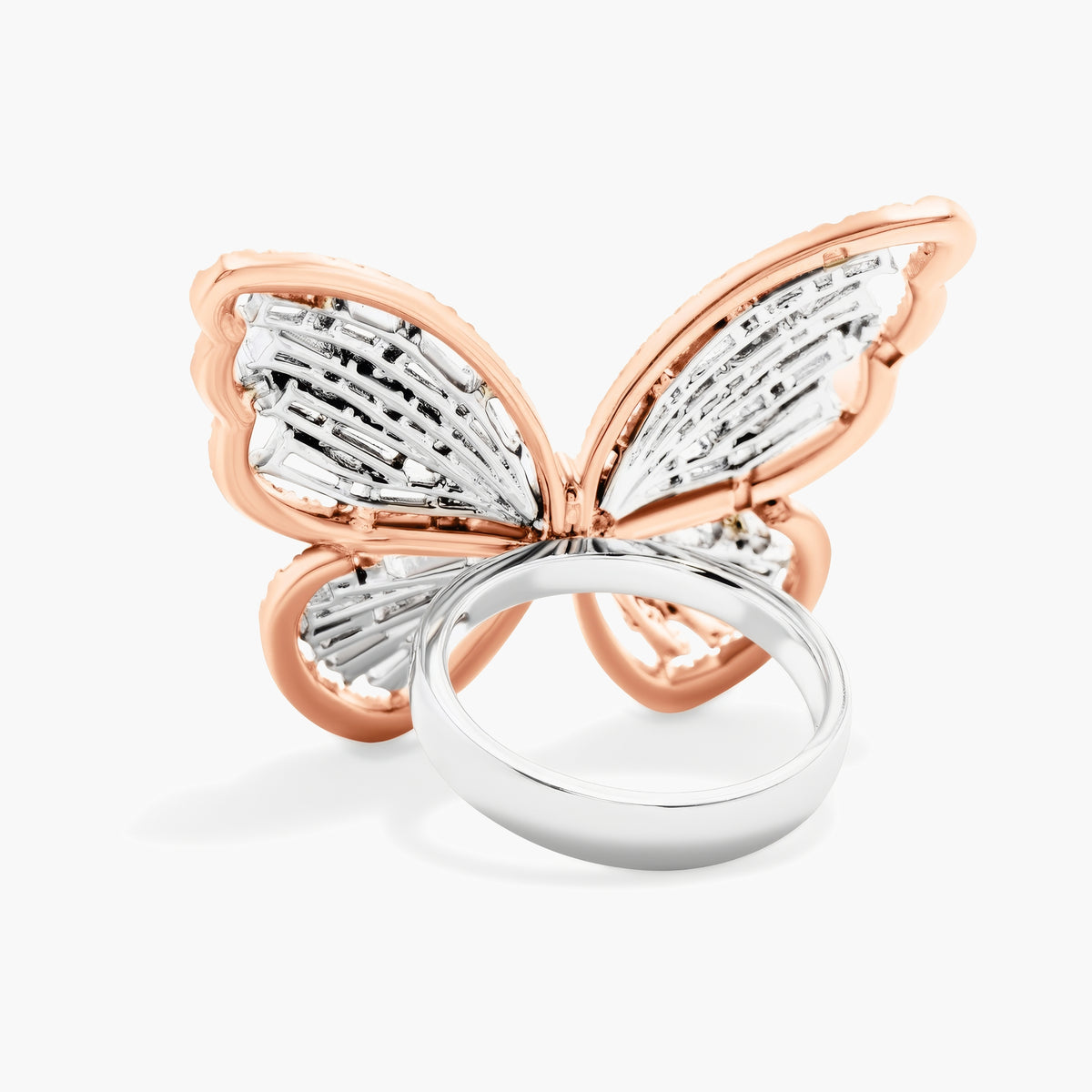 Diamond Butterfly Ring